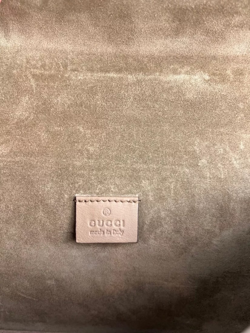 Gucci GGSupreme Blooms Print Embroidered MM Dionysus Blue Shoulder Bag - 11