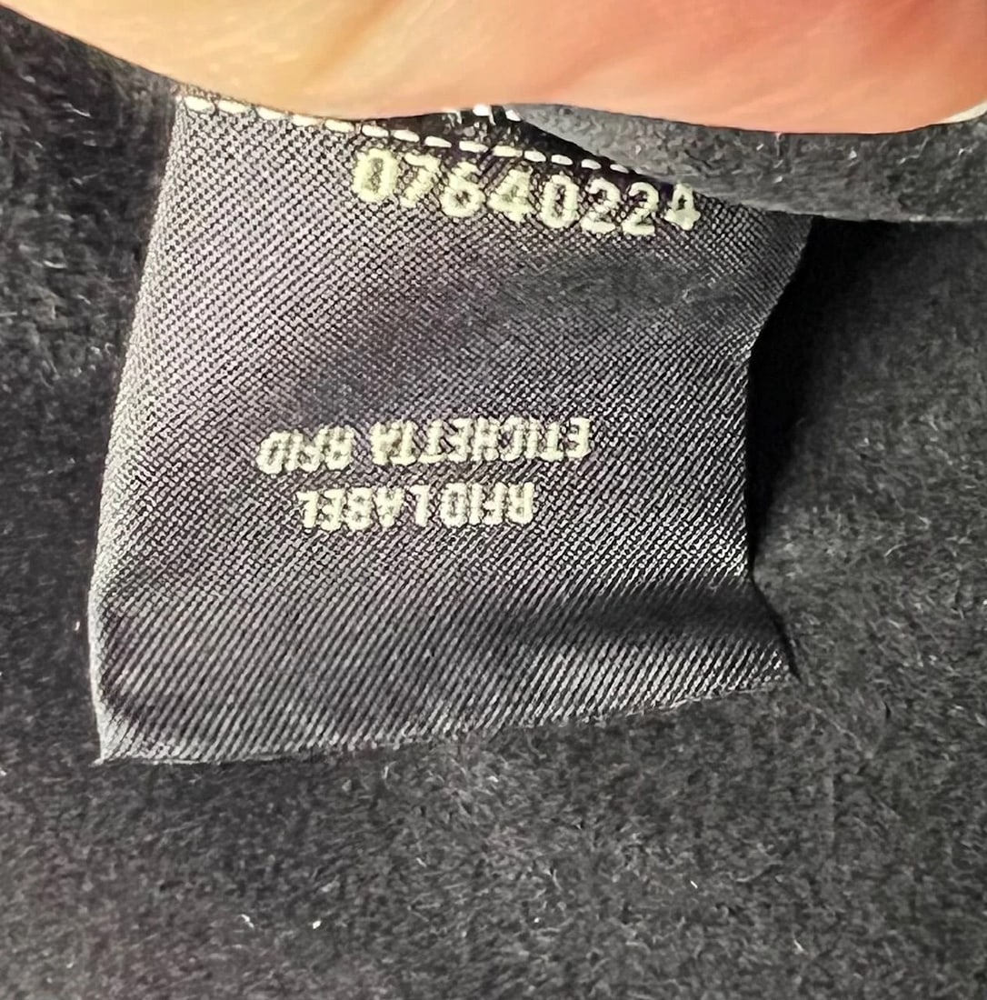 Fendi Peekaboo I see u Medium Printed Velvet Black Blue Satchel Bag - 8