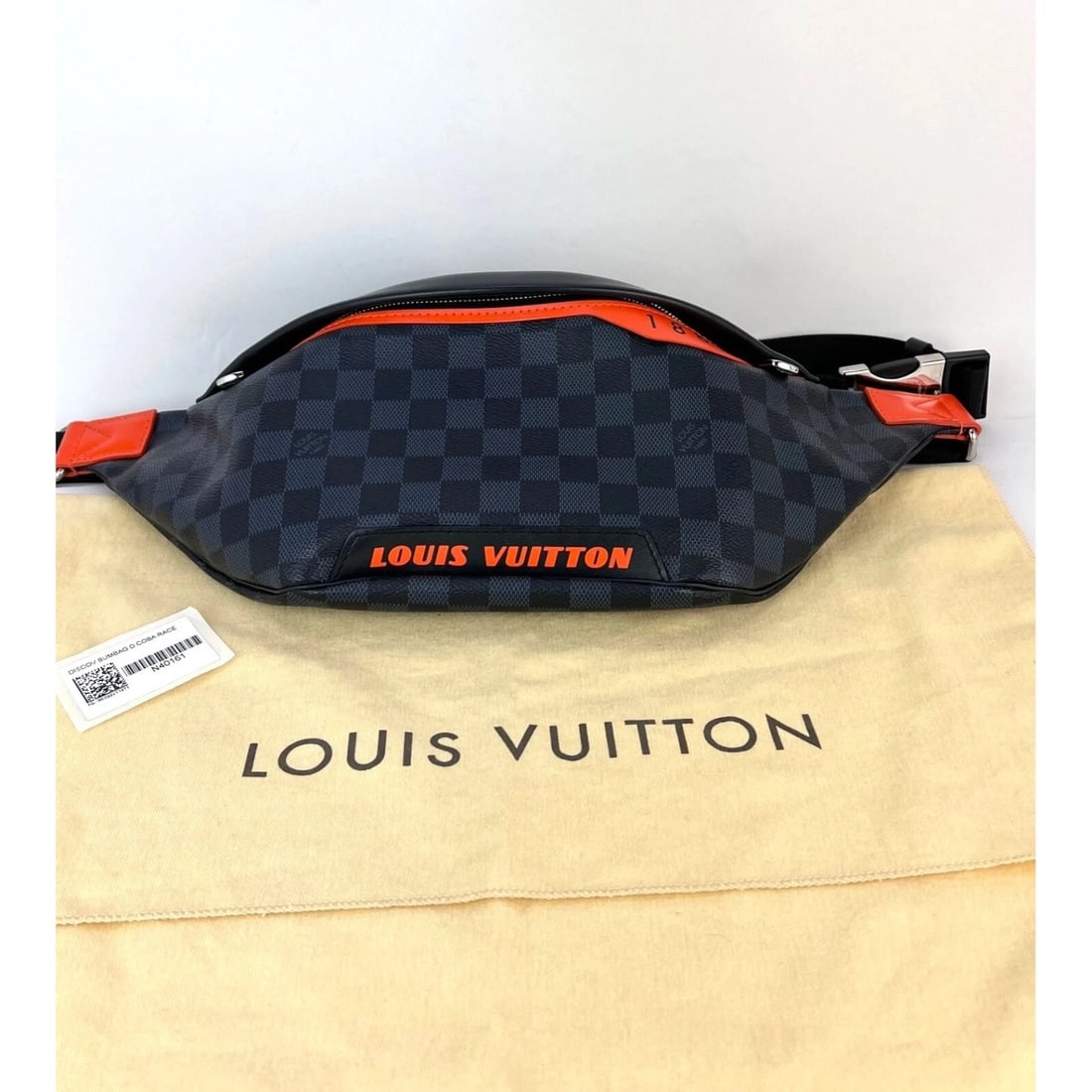 Louis Vuitton Damier Colbart orange Race Discovery Bumbag Sling Bag - 5
