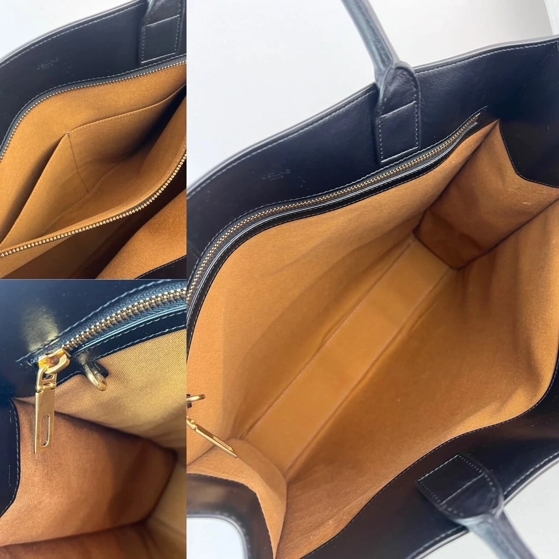 Celine Triomphe Vertical Cabas Black Monogram Canvas Tote - 3