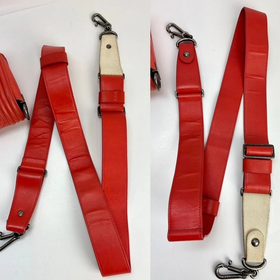 CHANEL Lambskin Quilted Medium Boy Red Flap Bag - 10