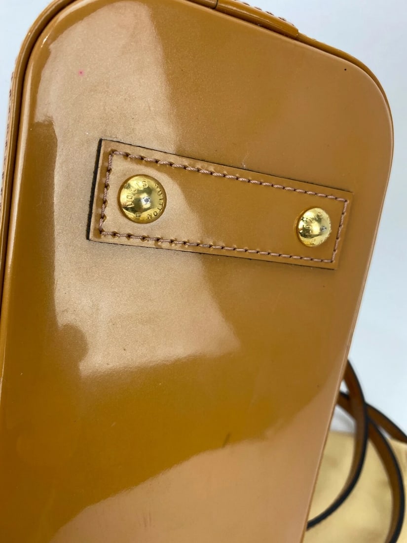 LOUIS VUITTON Alma BB Monogram Vernis Rose Velours Hand Shoulder Bag - 8