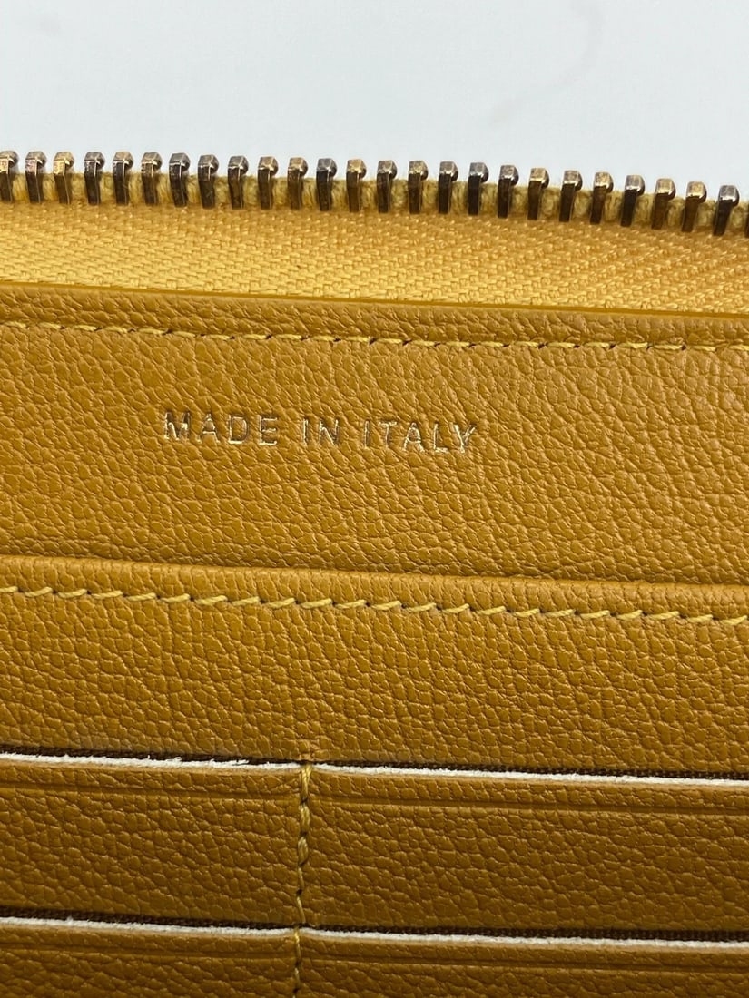 Chanel Quilted Yellow Patent Leather Brilliant Zip Around Wallet - 11