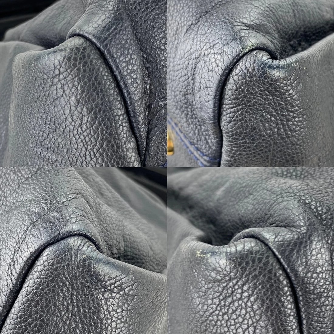 LOUIS VUITTON Bag Artsy MM Monogram Empreinte Infini Blue Tote Hand - 9