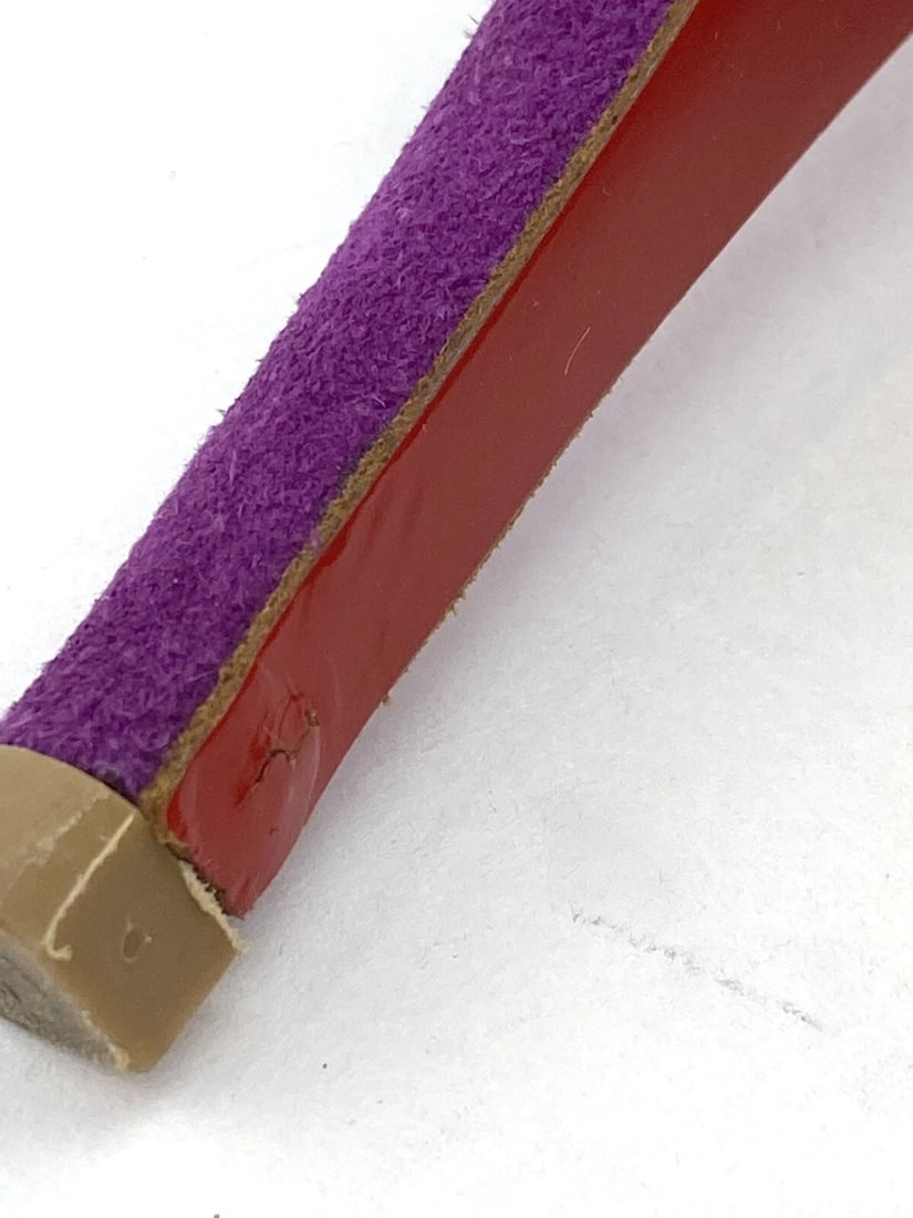 CHRISTIAN LOUBOUTIN Women's Shoes Suede Purple Pumps Heels SZ 37 / Us 7 - 10