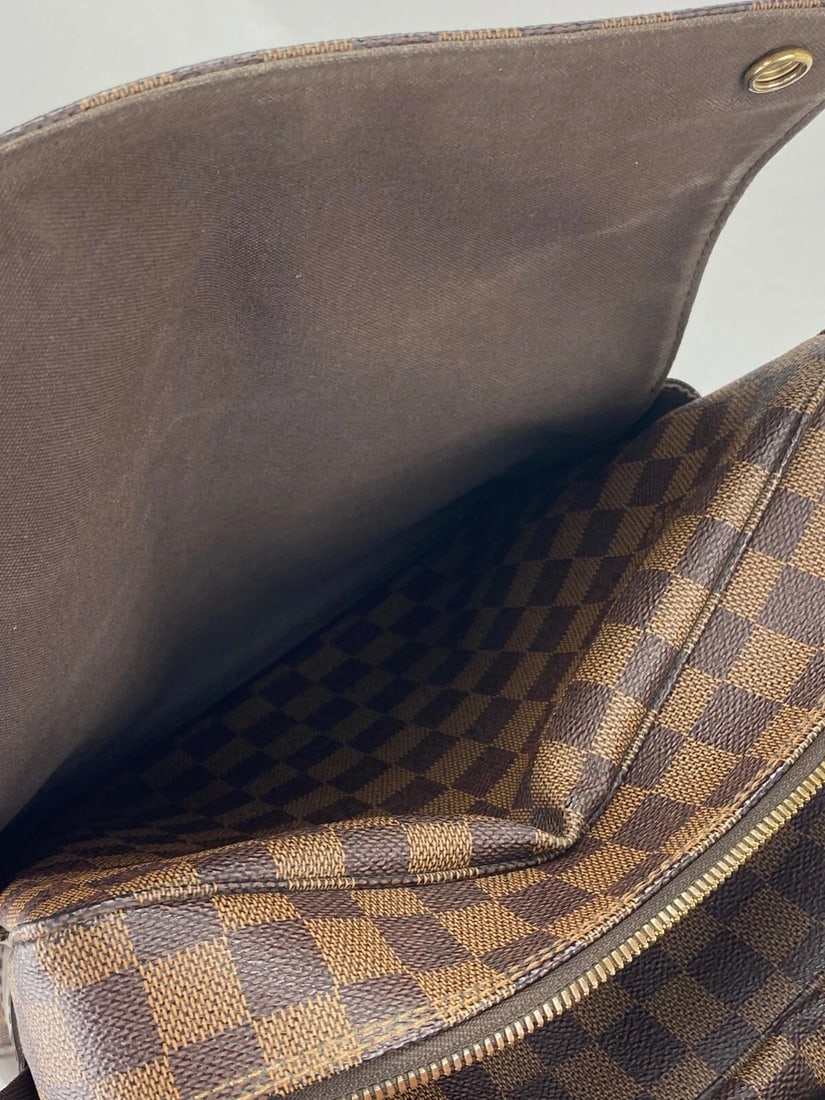 Louis Vuitton Bag Damier Ebene Canvas Naviglio Shoulder Messenger Bag - 12