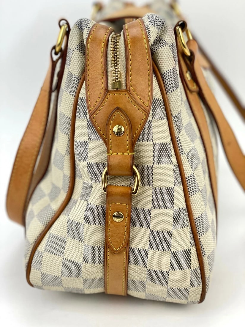 LOUIS VUITTON Hand Bag Stresa PM Damier Azur Canvas Shoulder Tote - 6
