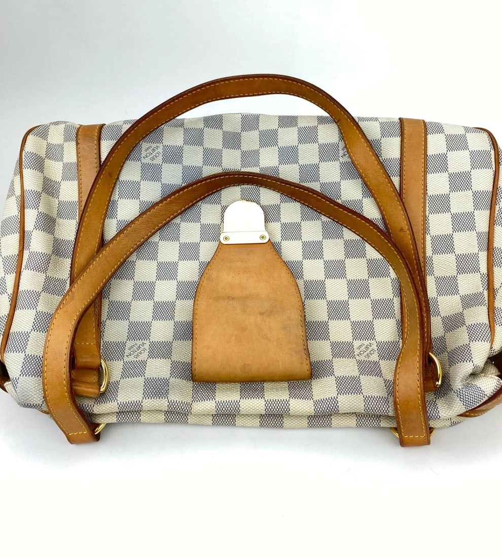 LOUIS VUITTON Hand Bag Stresa PM Damier Azur Canvas Shoulder Tote - 9
