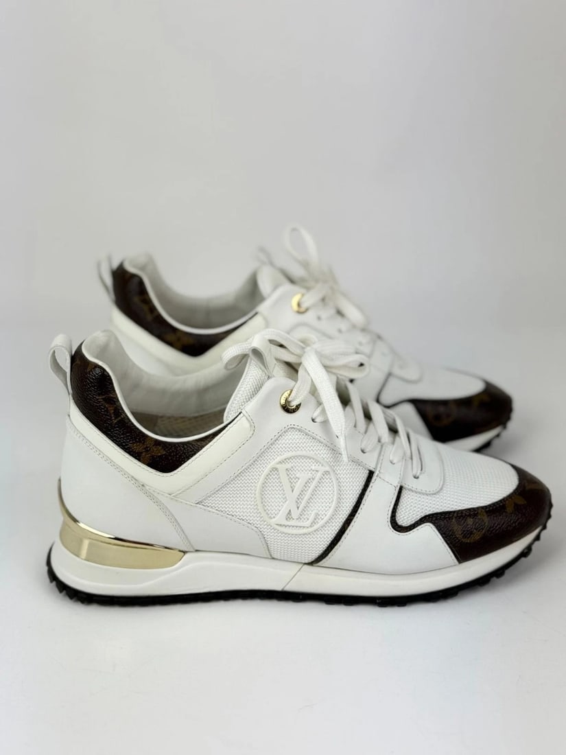 LOUIS VUITTON Run Away Lace-Up Womens Sneakers Size 39 USA 9 - 5