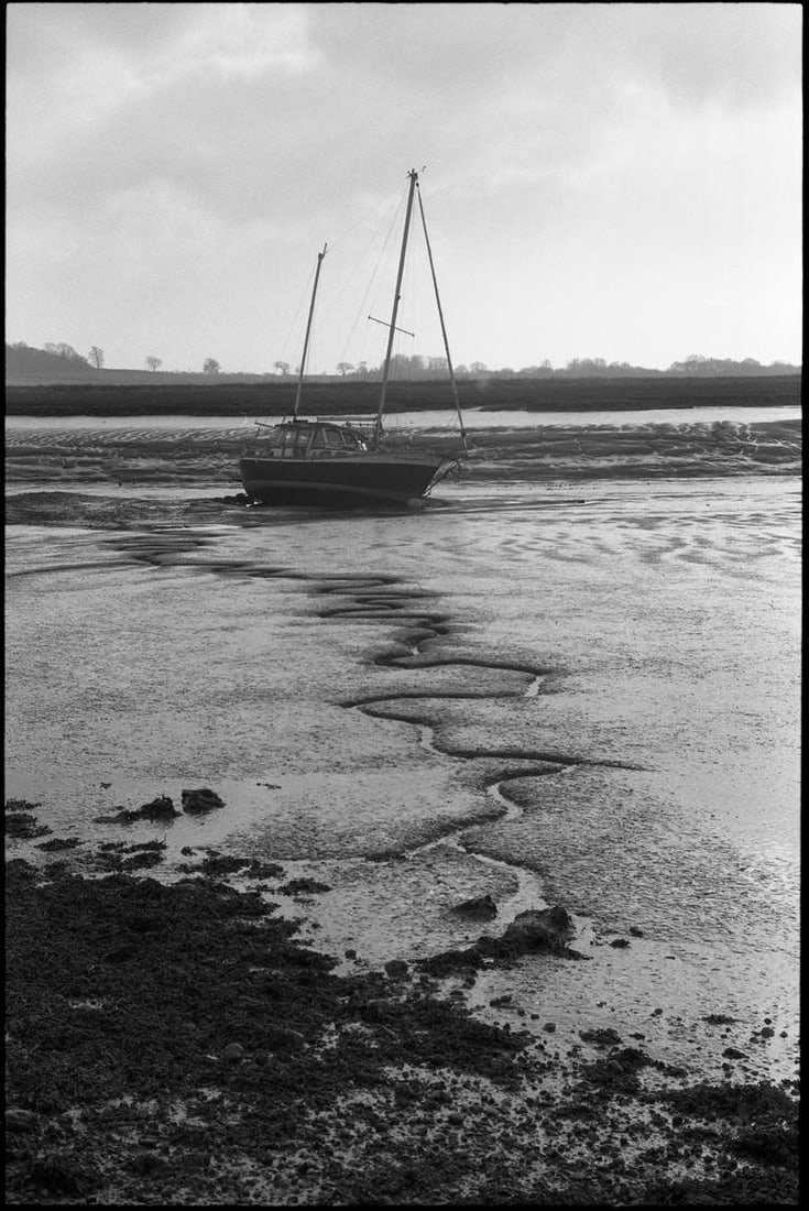Mud Lines III, Alresford Creek -Silver Gelatin: Title: Mud Lines III, Alresford Creek -Silver Gelatin Description: Title: Mud Lines III, Alresford Creek -Silver Gelatin Photograph - Limited Edition of 10Artist: Paul CooklinOrigin: United