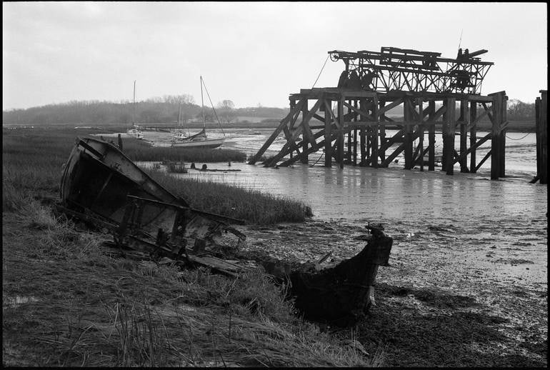 Edition 2/10 - Old Jetty, Alresford Creek -Silver Gelatin: Title: Edition 2/10 - Old Jetty, Alresford Creek -Silver Gelatin Description: Title: Edition 2/10 - Old Jetty, Alresford Creek -Silver Gelatin Photograph Artist: Paul CooklinOrigin: United