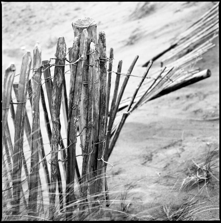Fence I, Dawlish Warren, Devon - Silver Gelatin: Title: Fence I, Dawlish Warren, Devon - Silver Gelatin Description: Title: Fence I, Dawlish Warren, Devon - Silver Gelatin Photograph - Limited Edition of 10 Artist: Paul Cooklin Origin: United Kingdo
