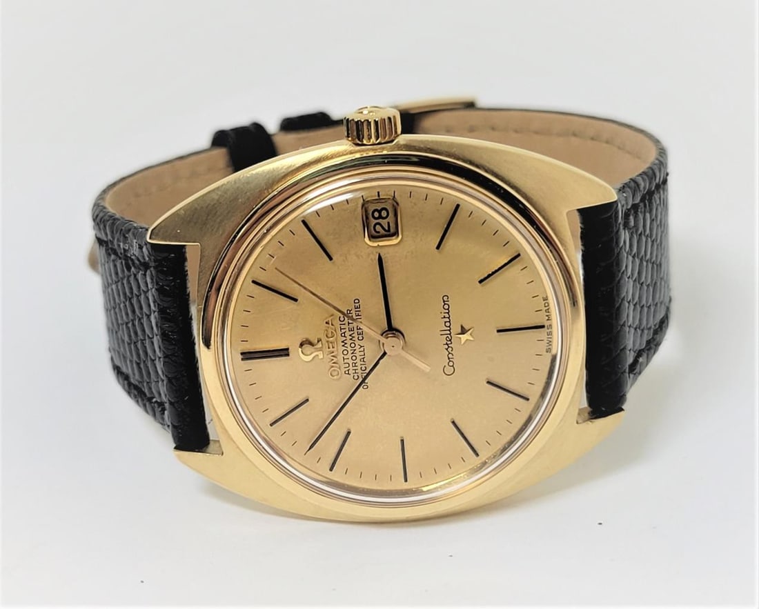 Vintage 18k OMEGA CONSTELLATION CHRONOMETER Automatic Watch 1966 Cal 561* EXLNT - 4