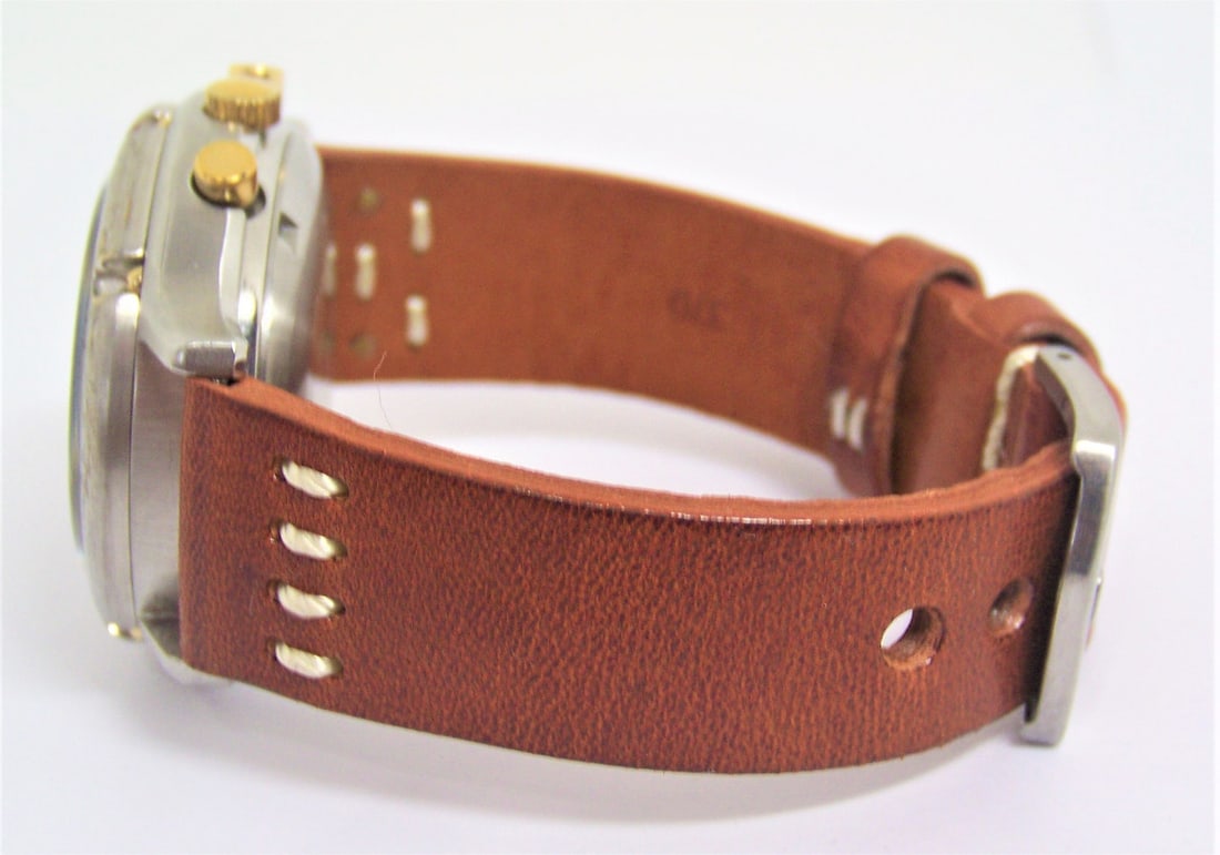 Vintage S/Steel PRYNGEPS Chronograph Automatic Day Date Watch 4025 c.1970s* EXLNT* SERVICED - 5