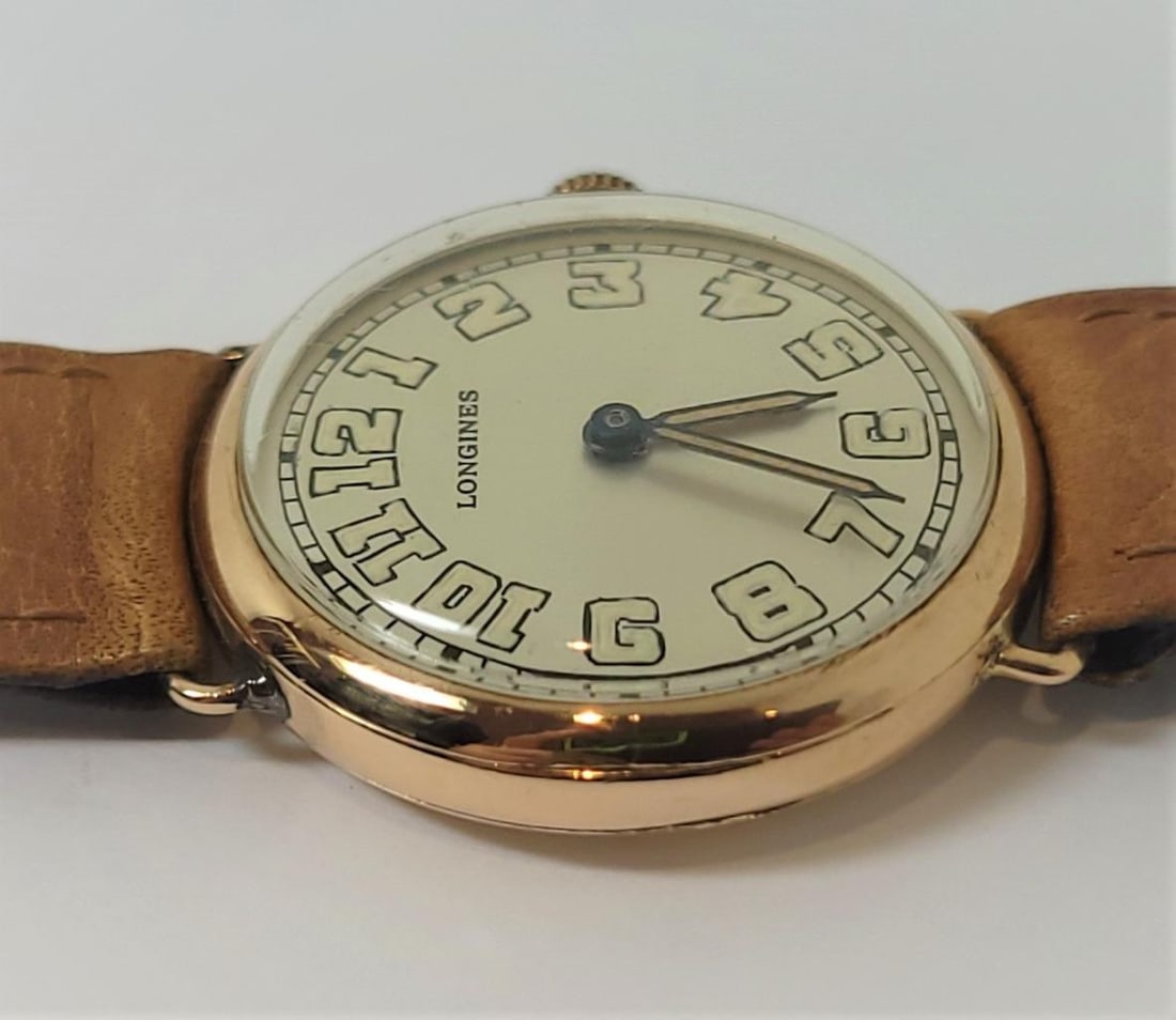 Vintage 14k Mens LONGINES 15J Winding Watch Cal 12.91 c.1918* EXLNT* SERVICED - 10