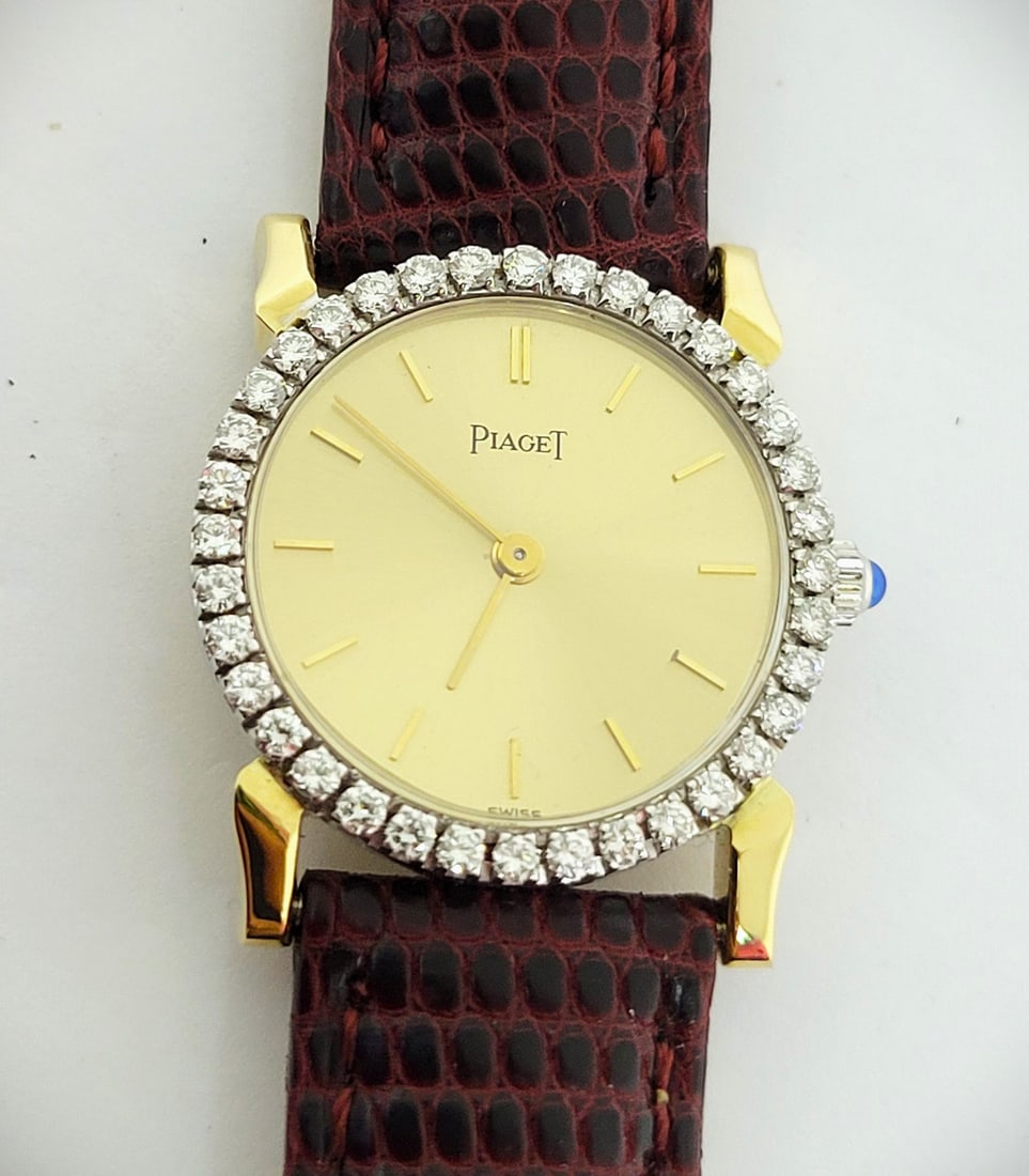 Solid 18k Two Tone PIAGET Ladies Dress Watch with Diamonds Ref 926 B68* EXLNT - 11