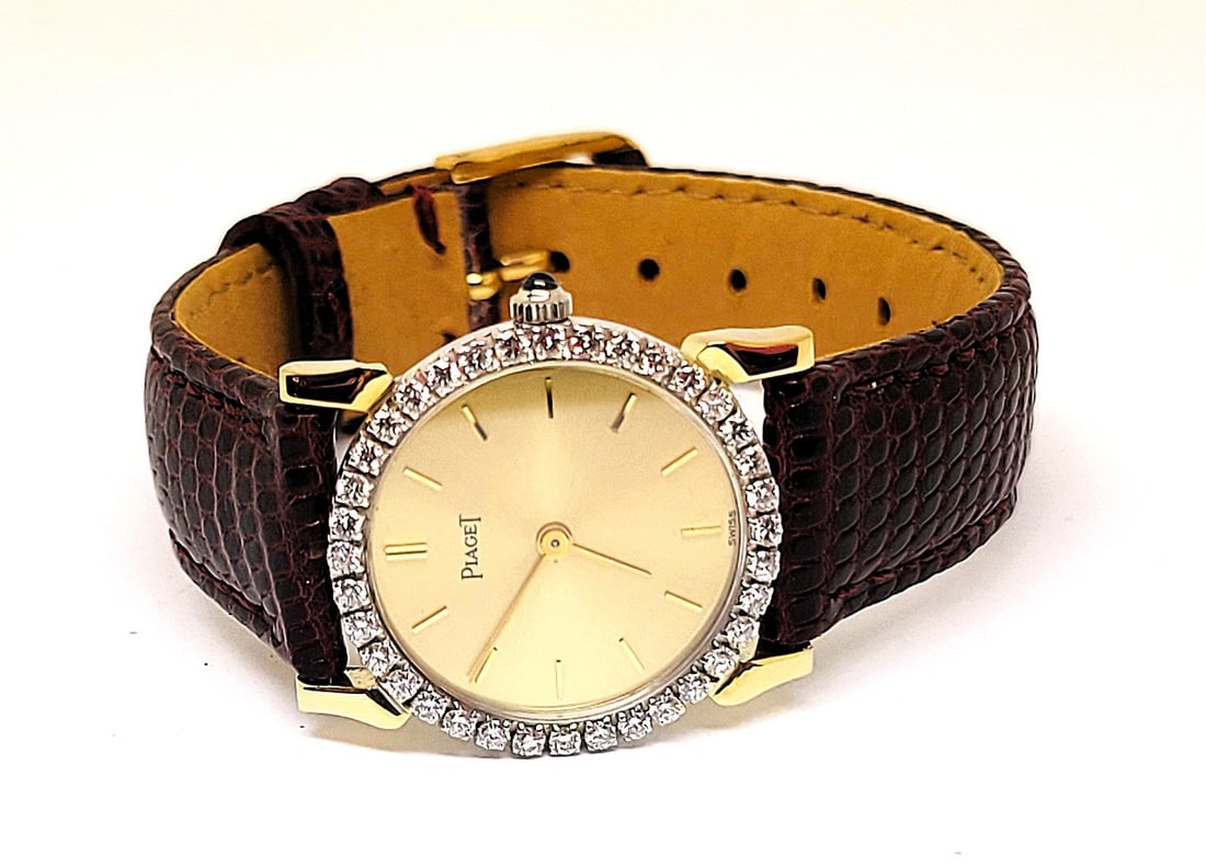 Solid 18k Two Tone PIAGET Ladies Dress Watch with Diamonds Ref 926 B68* EXLNT - 3