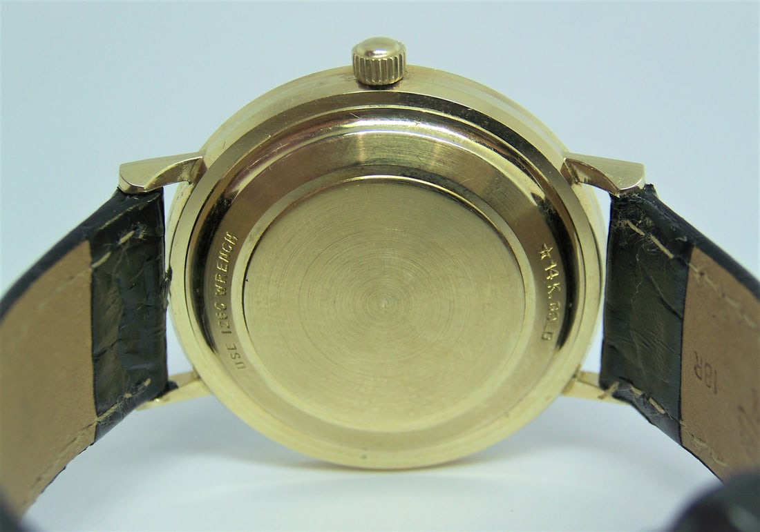 Vintage 14k LONGINES 5 Star Admiral Automatic DATE Watch 1970s Cal.2784* EXLNT - 8