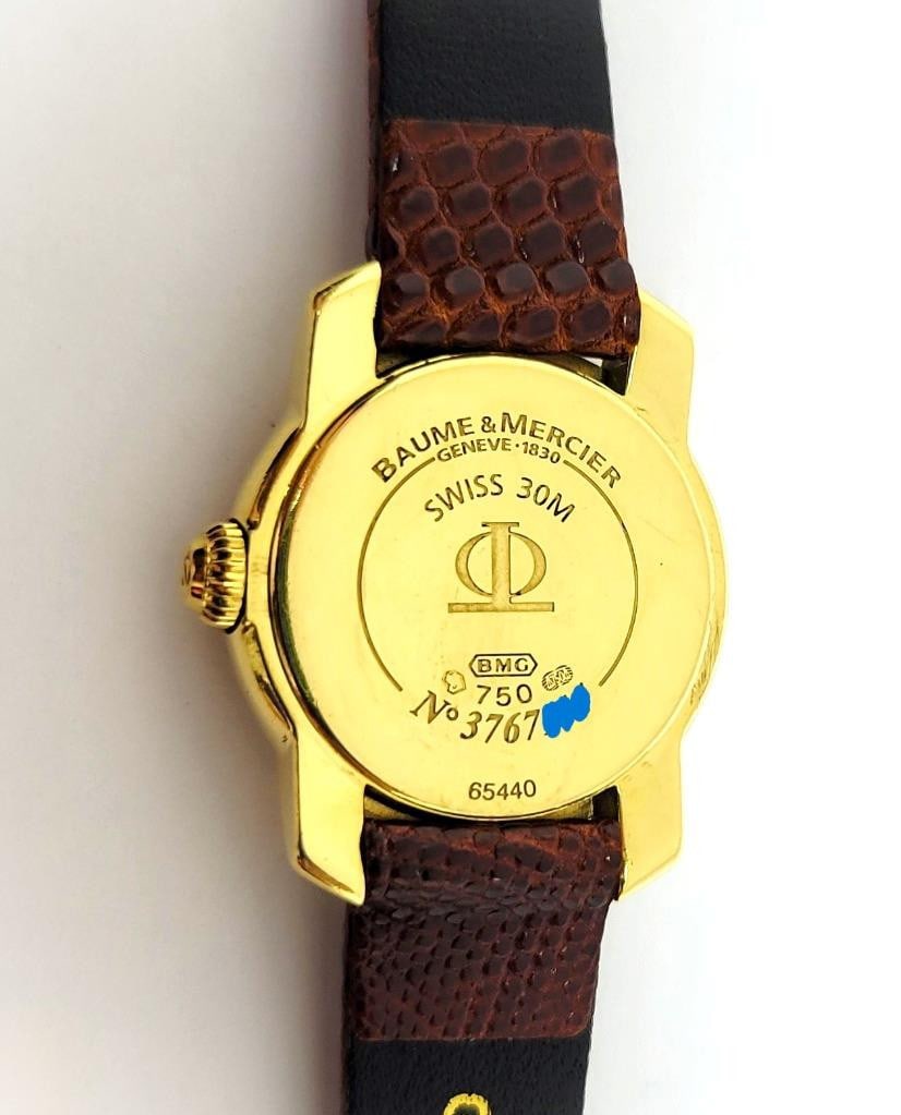 Ladies 18k BAUME & MERCIER Capeland Quartz Watch with Diamonds Ref 65440 - 12