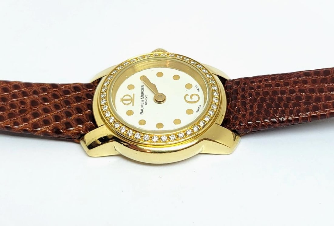 Ladies 18k BAUME & MERCIER Capeland Quartz Watch with Diamonds Ref 65440 - 13
