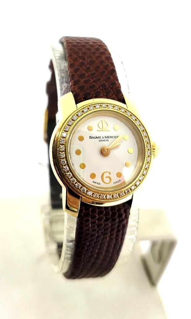 Ladies 18k BAUME & MERCIER Capeland Quartz Watch with Diamonds Ref 65440 - 3