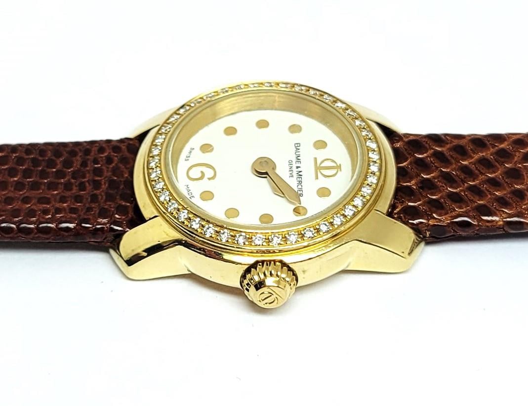 Ladies 18k BAUME & MERCIER Capeland Quartz Watch with Diamonds Ref 65440 - 6