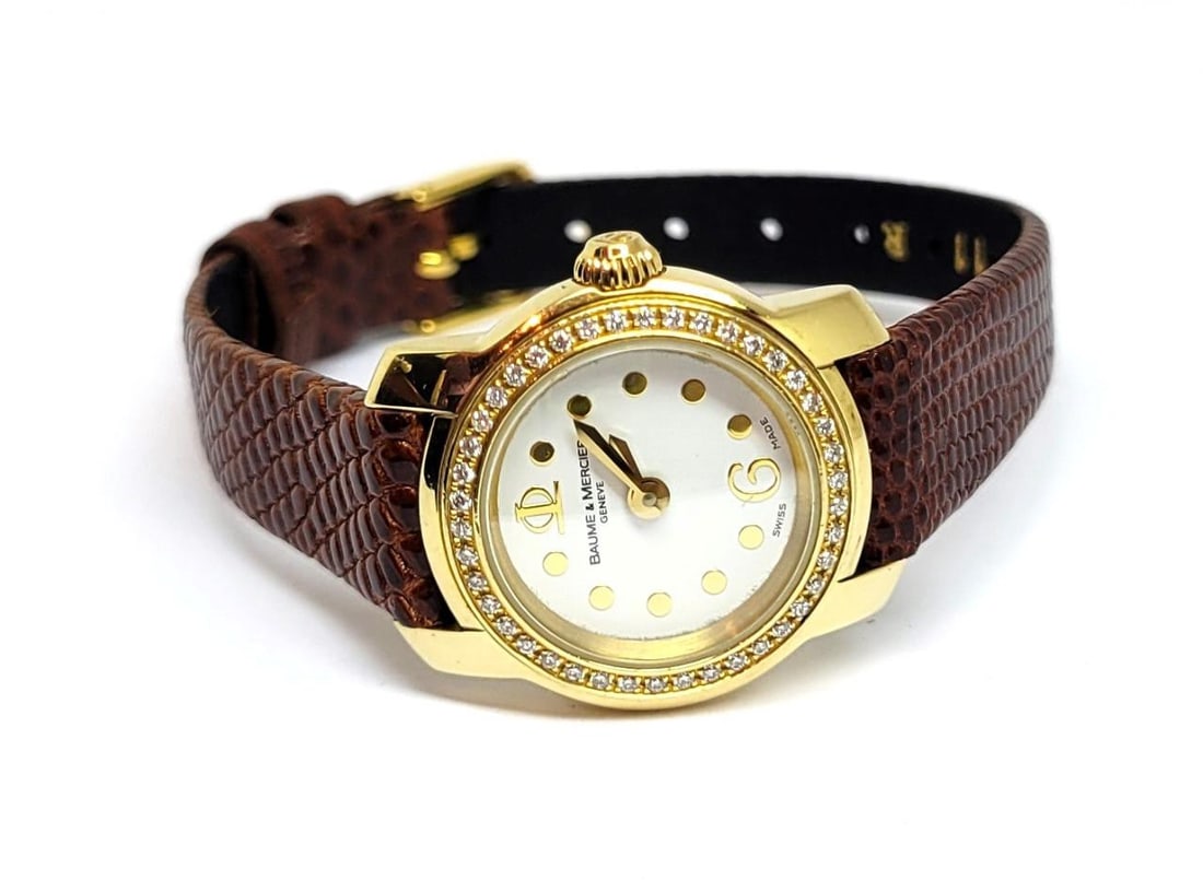 Ladies 18k BAUME & MERCIER Capeland Quartz Watch with Diamonds Ref 65440 - 7