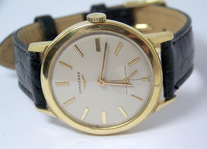 Vintage 18k LONGINES Mens Winding Watch c.1950s Cal 27M* Good Cond* Ref 6879 - 2
