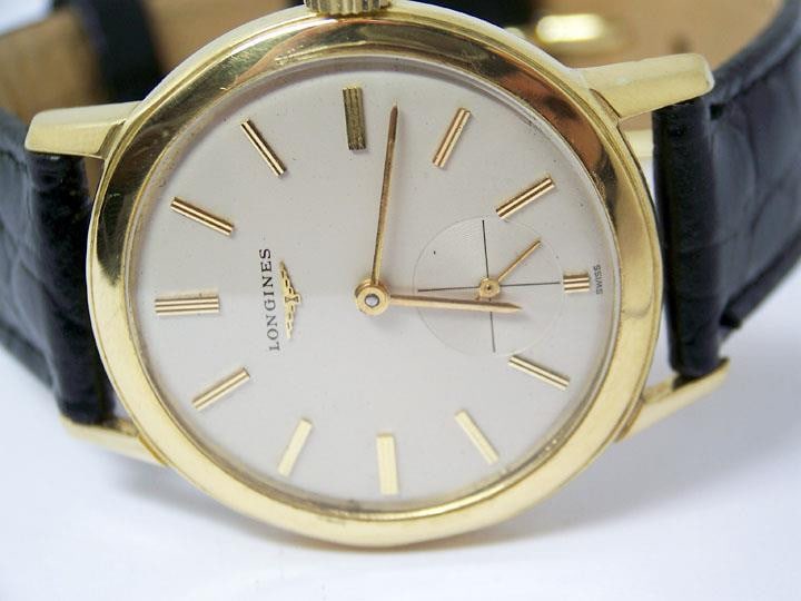 Vintage 18k LONGINES Mens Winding Watch c.1950s Cal 27M* Good Cond* Ref 6879 - 5