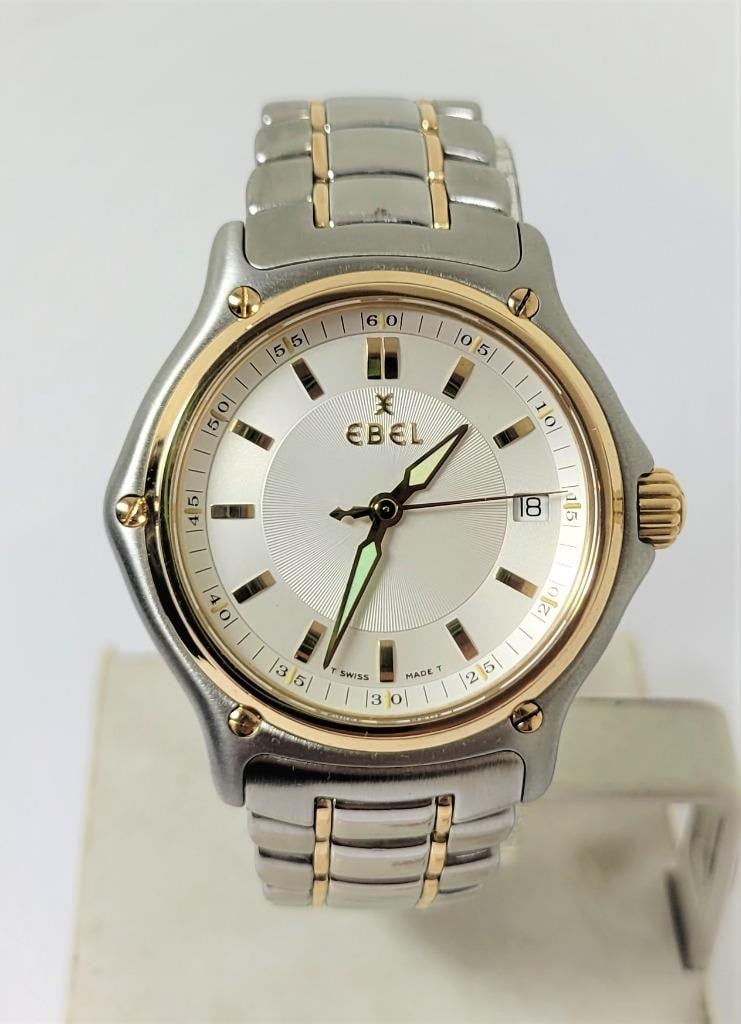 Mens 18k & S/Steel EBEL 1911 Watch Ref. E1187241* EXLNT: Mens 18k & S/Steel EBEL 1911 Watch Ref. E1187241* EXLNT ​ This Mens Ebel watch is Swiss made. Great present for yourself or someone you love! * Stainless steel case & 18k bezel in matte &
