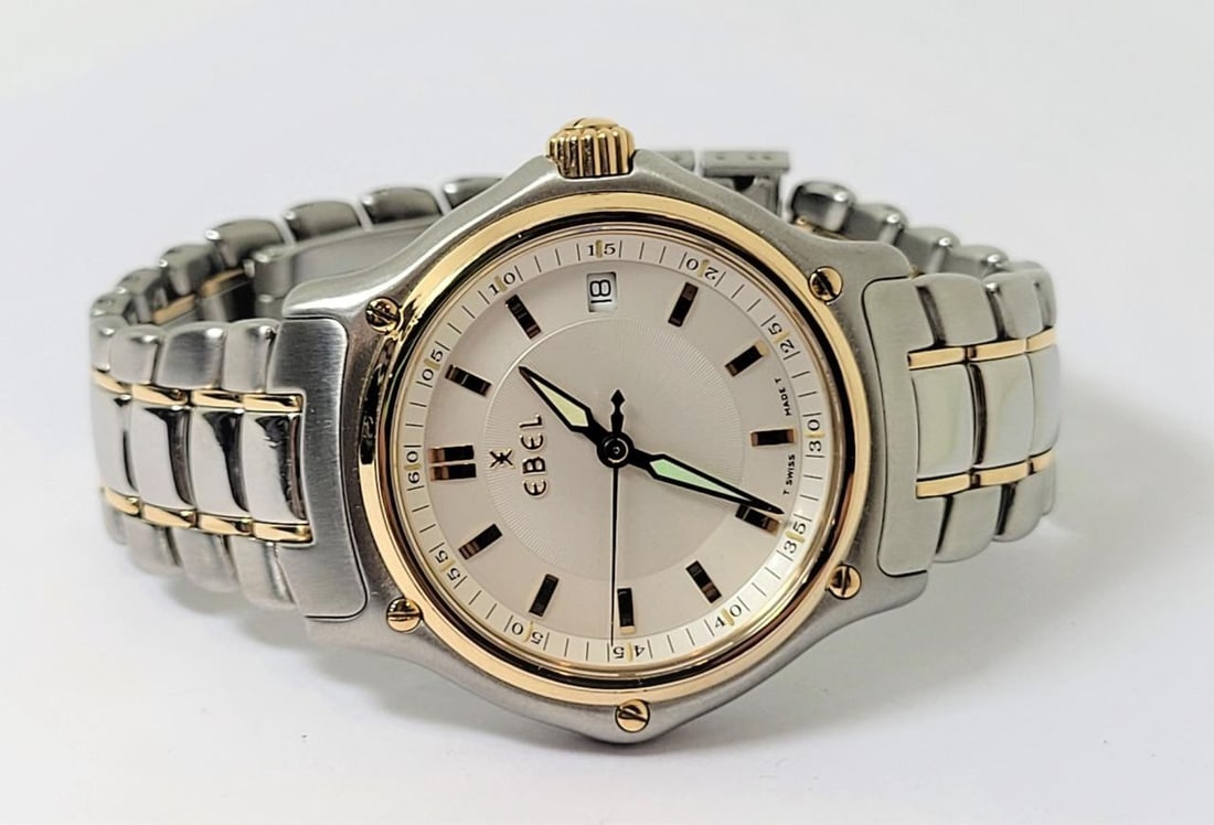 Mens 18k & S/Steel EBEL 1911 Watch Ref. E1187241* EXLNT - 7