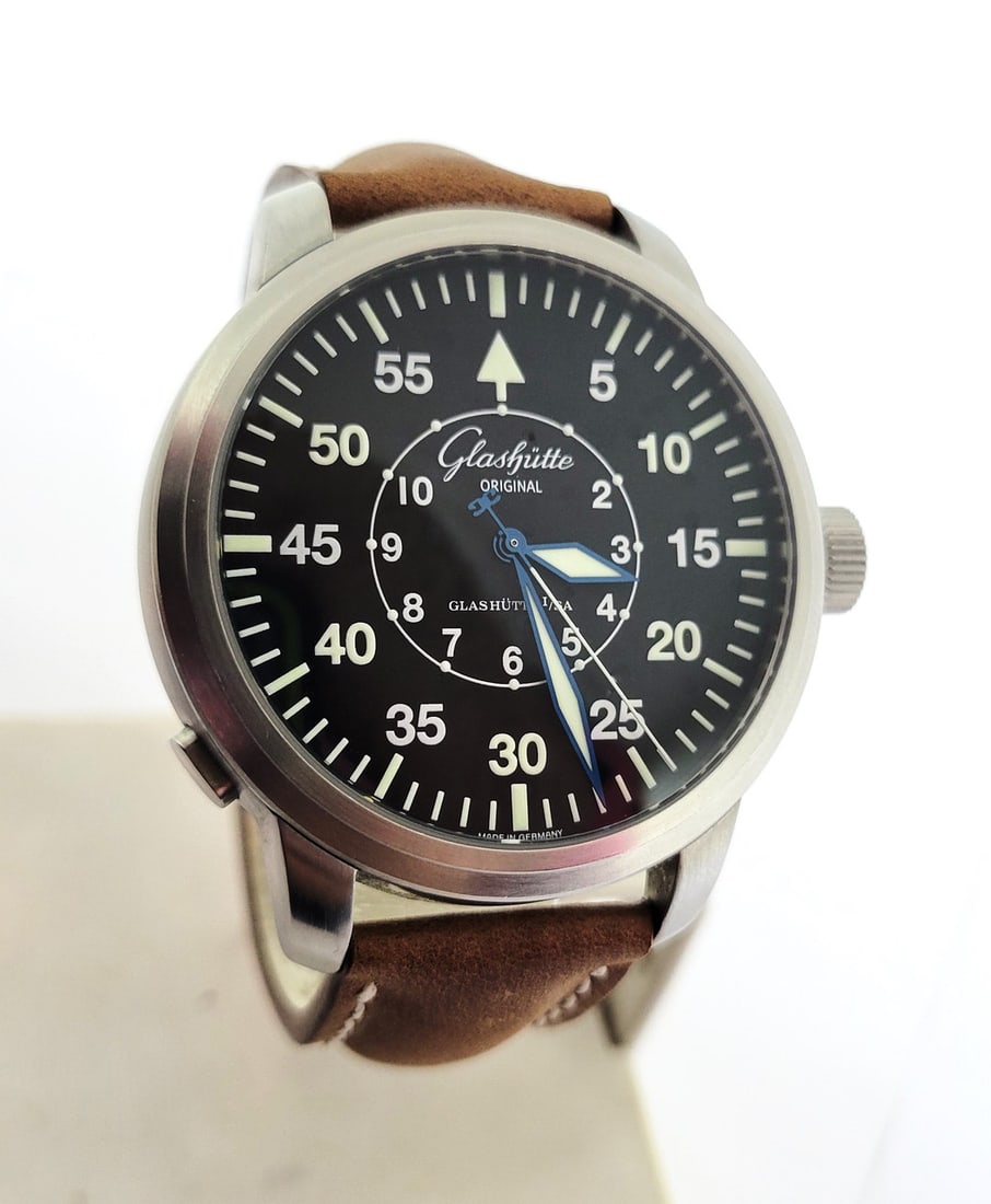 Mens GLASHUTTE Original Senator Navigator Automatic 44 mm watch* EXLNT - 2