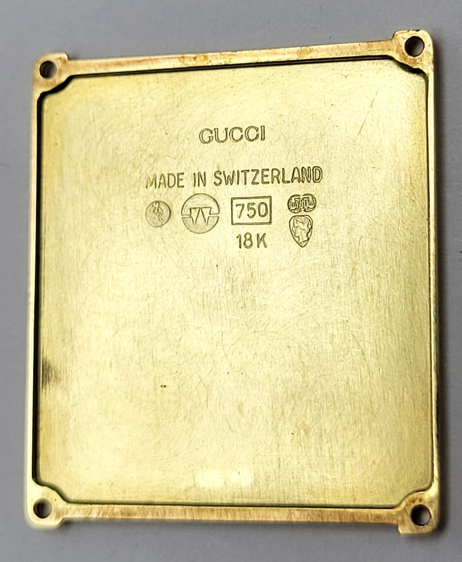 Solid 18k GUCCI TANK Unisex Watch 28 mm Ref 710 M* EXLNT - 14