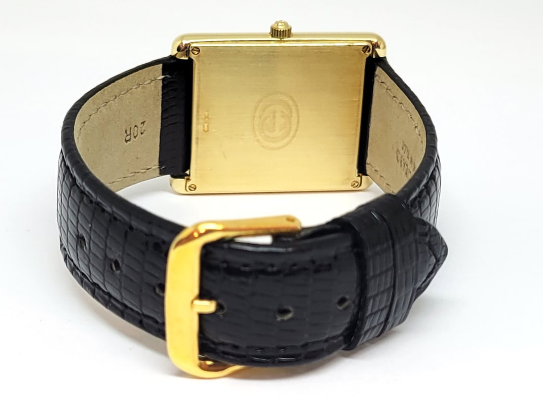 Solid 18k GUCCI TANK Unisex Watch 28 mm Ref 710 M* EXLNT - 4