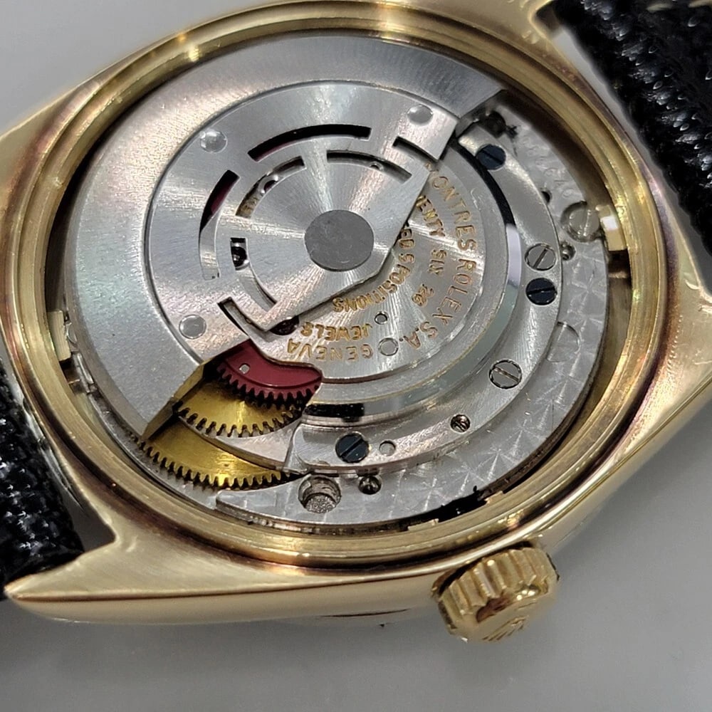 Mens Rolex Oyster Datejust 1601 14k Gold Automatic 1960s Diamonds Vintage RA412 - 10