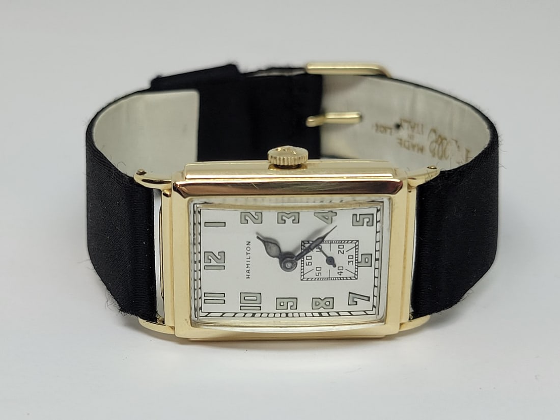 Vintage Solid 14k HAMILTON Andrews Winding Watch 1930s Cal 401 * EXLNT RARE - 2