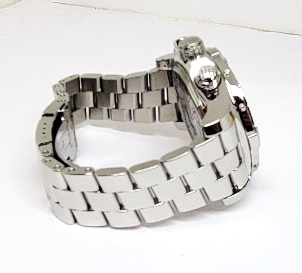 Mensl S/Steel BREITLING SUPER AVENGER Chronograph Automatic Watch A13370 EXLNT - 8