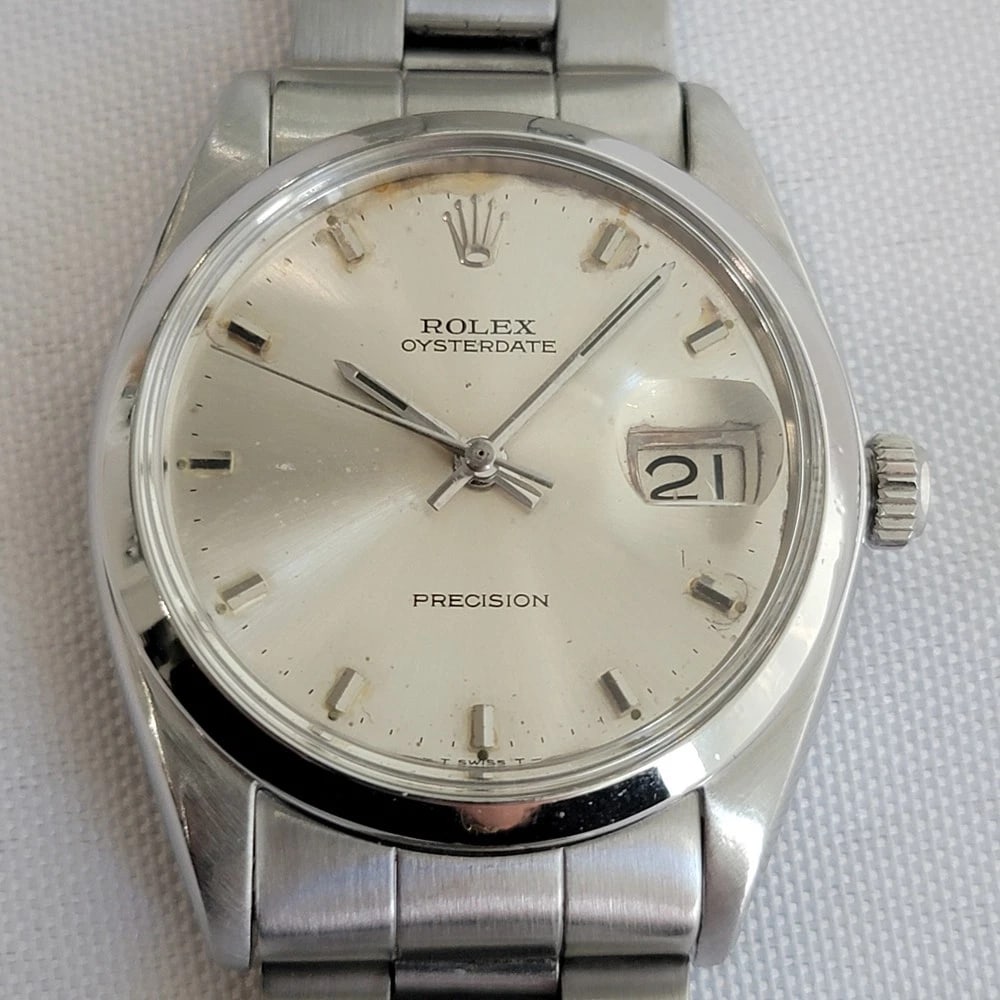 Rolex Oysterdate Precision Ref 6694 1960s 34mm Mens Vintage Manual Wind RA670 (1 of 14)