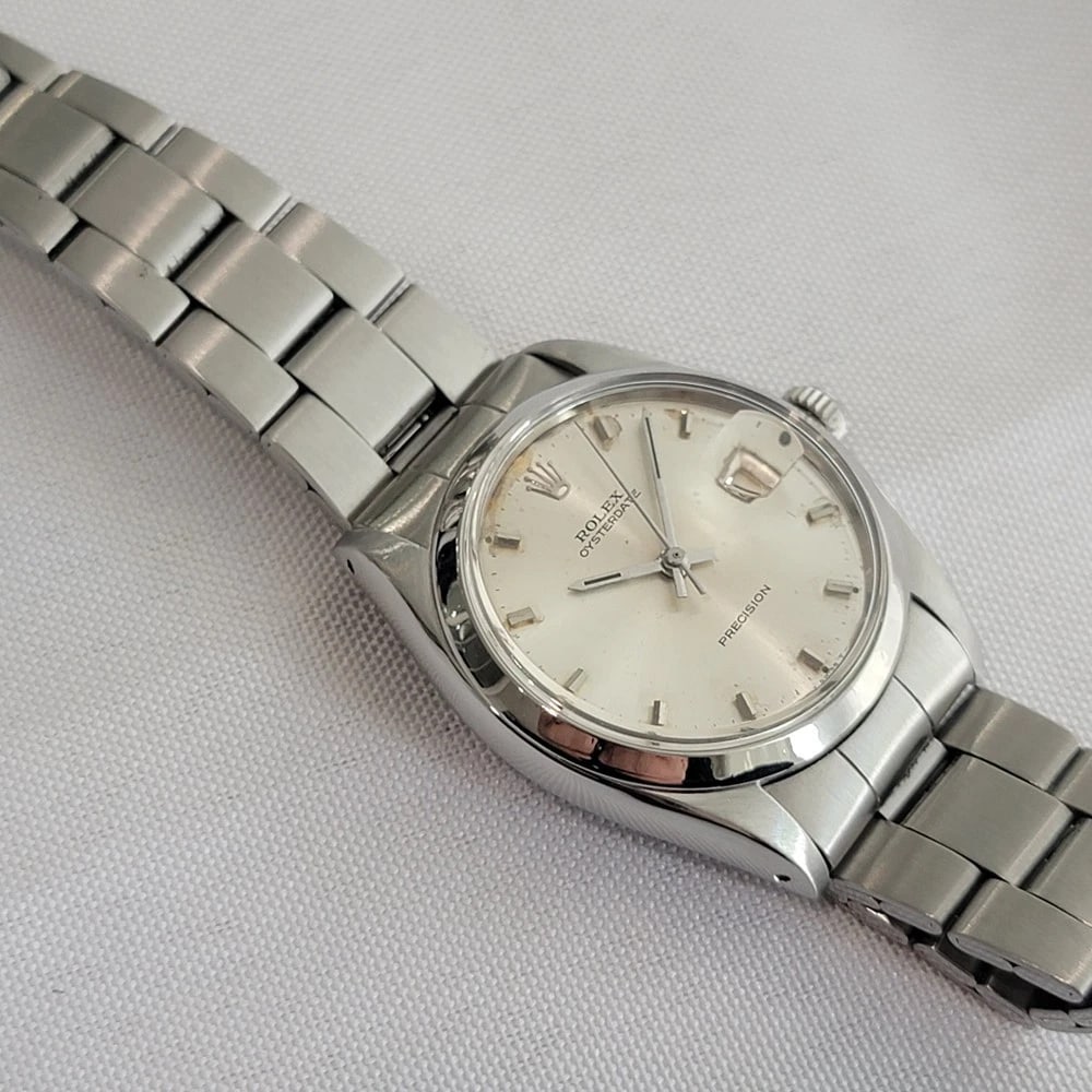 Rolex Oysterdate Precision Ref 6694 1960s 34mm Mens Vintage Manual Wind RA670 - 7