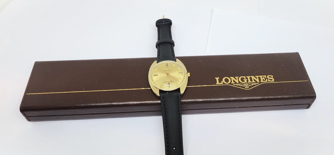 Vintage Solid 14k LONGINES ULTRA-CHRON Automatic Watch 2892 Cal.431 c.1967 EXLNT - 13