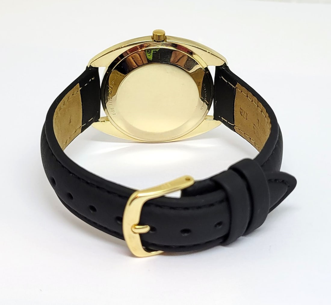 Vintage Solid 14k LONGINES ULTRA-CHRON Automatic Watch 2892 Cal.431 c.1967 EXLNT - 5