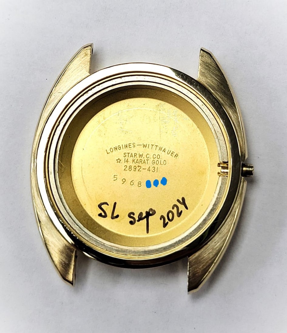 Vintage Solid 14k LONGINES ULTRA-CHRON Automatic Watch 2892 Cal.431 c.1967 EXLNT - 9