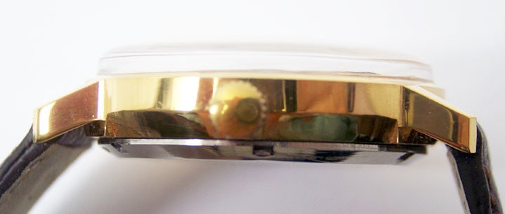 Vintage Gold Plated JULES JURGENSEN Mens Automaic DAY DATE Watch 1970s* SERVICED - 8