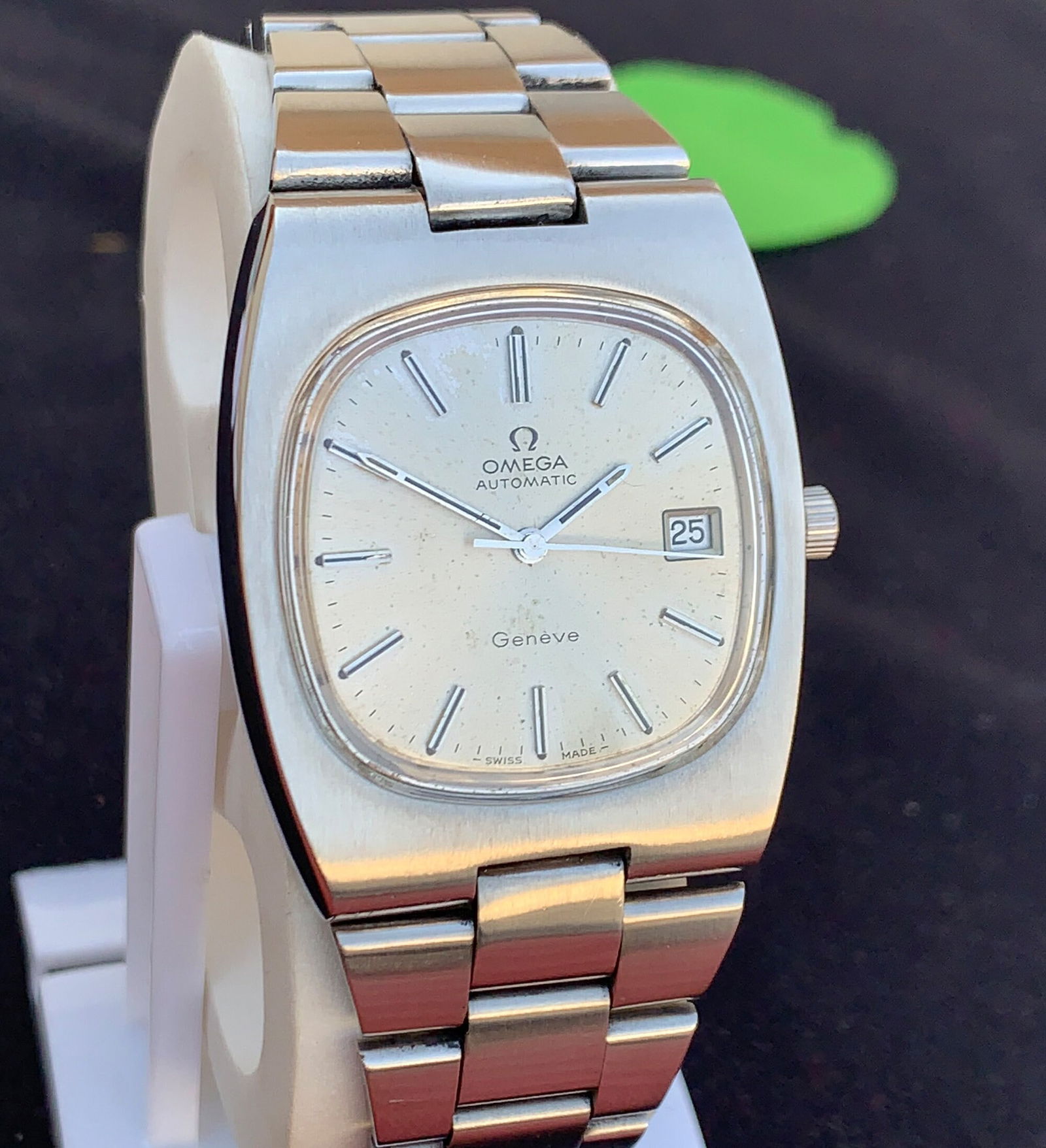 Vintage Omega Geneve, Automatic English made Dennison Stainless case - 3