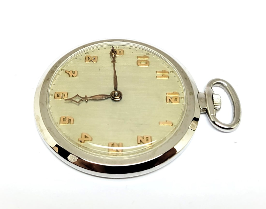 Antique 18K White Gold MARCUS & Co by VACHERON & CONSTANTIN Pocket watch 40 mm - 3
