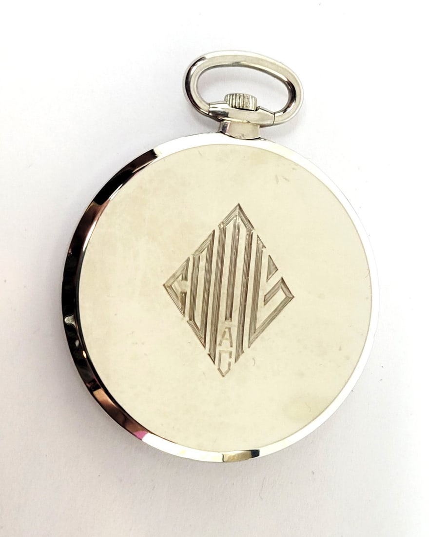 Antique 18K White Gold MARCUS & Co by VACHERON & CONSTANTIN Pocket watch 40 mm - 5