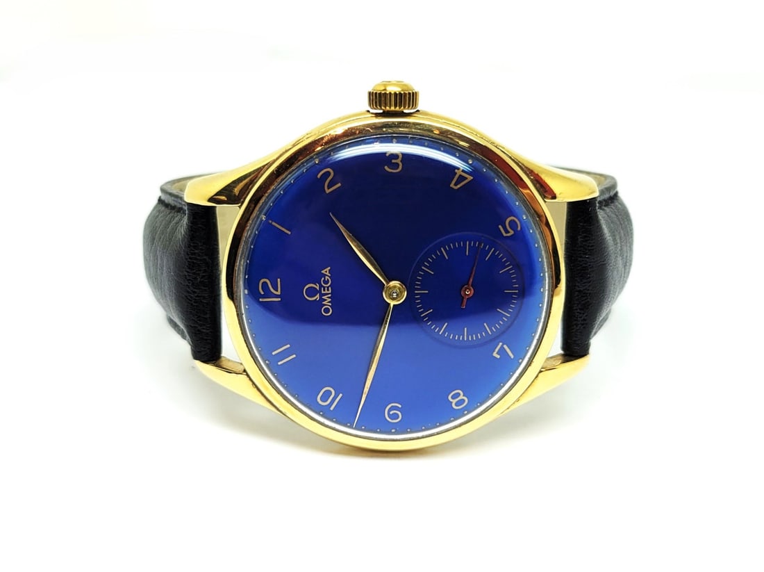 Vintage 18K GP OMEGA Men's Winding 2505-7 Watch c.1952 Cal.266 * GOOD JUMBO - 3