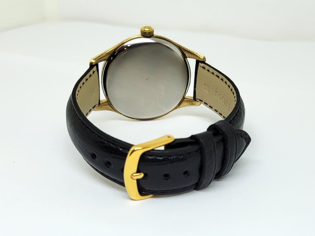 Vintage 18K GP OMEGA Men's Winding 2505-7 Watch c.1952 Cal.266 * GOOD JUMBO - 5