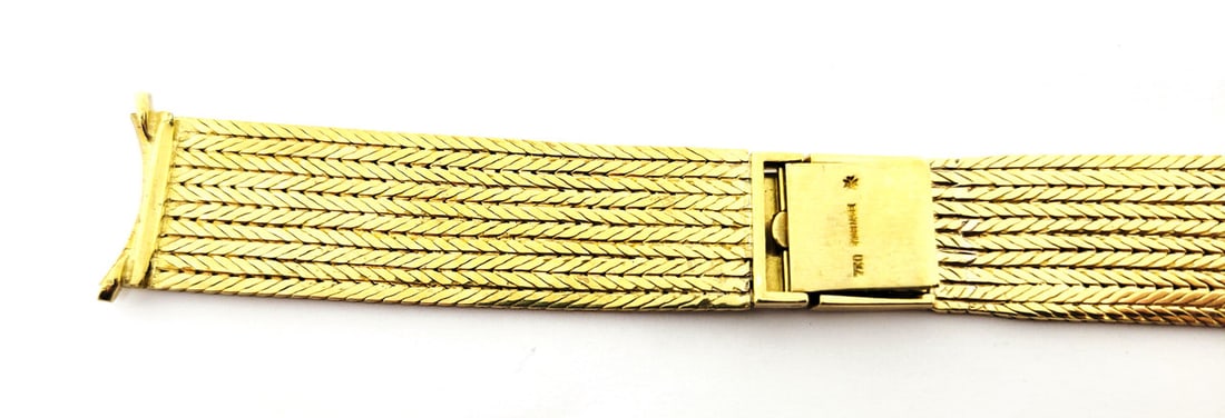 SOLID 18k Yellow VACHRON CONSTANTIN Watch Bracelet 18 mm Logs* EXLNT 45 grams - 6