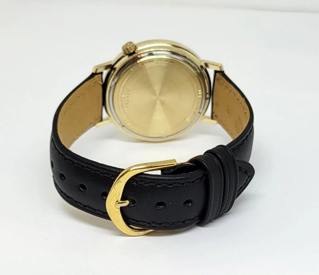 Vintage Mens 14k GF BULOVA ACCUTRON Date Watch 1973* EXLNT* SERVICED - 4